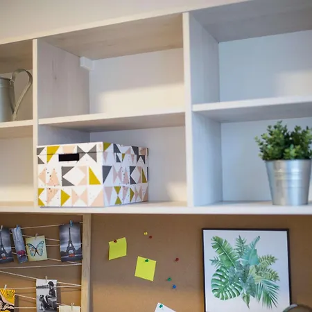 Modern In With Desk For Remote Work And Access To The Gym By Renters Apartament